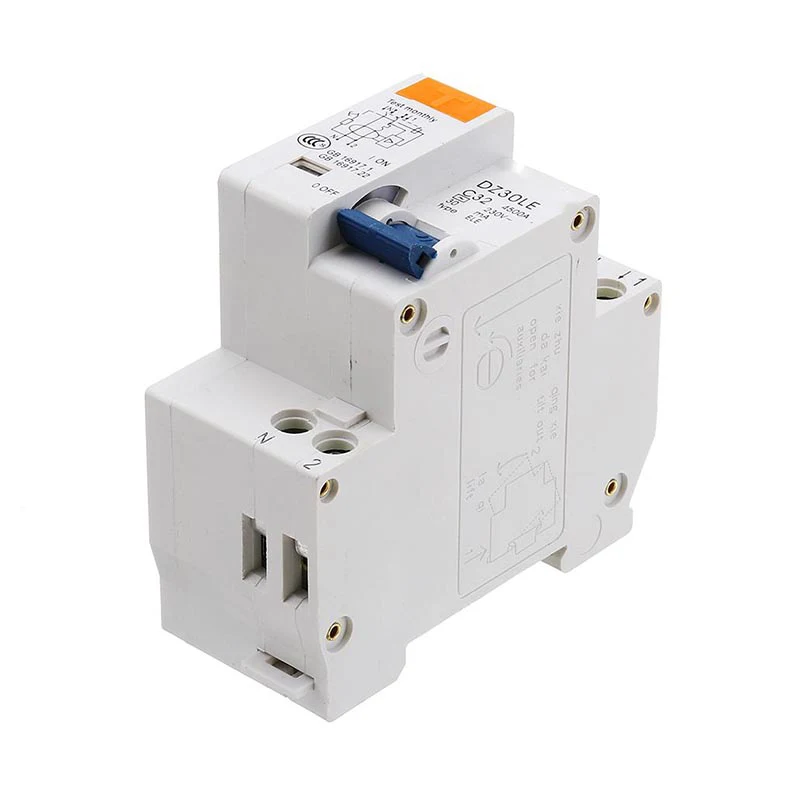 Disjuntor de corrente residual DZ30LE-32 RCBO com proteção contra sobrecorrente